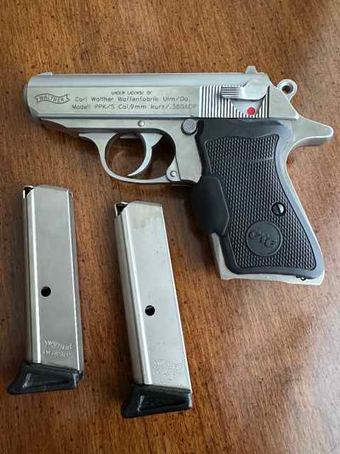Walther PPK Stainless .380 with Crimson Trace Grip