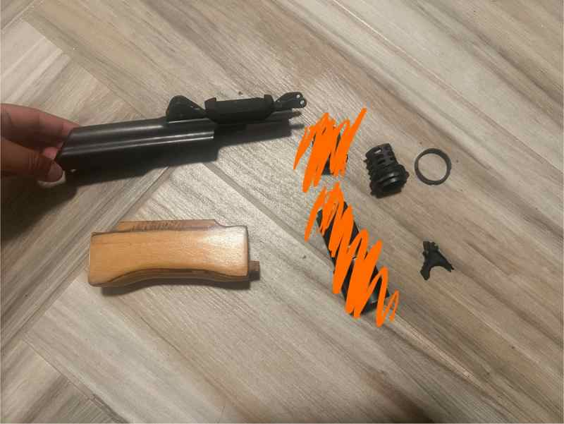 Ak / draco handguard , zpap92/85 jmac muzzle 