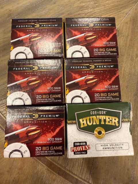 Federal Premium 500 S&amp;W (275 grains)