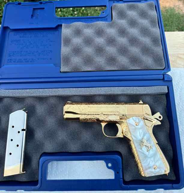 Custom Hand Engraved Colt 1911 45acp