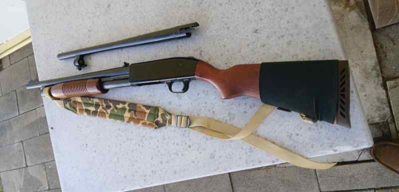 MOSSBERG 500 ATP 12 GA WITH TWO BARRELS