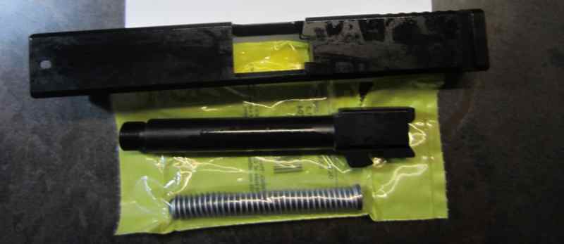G17 slide, barrel, and recoil spring