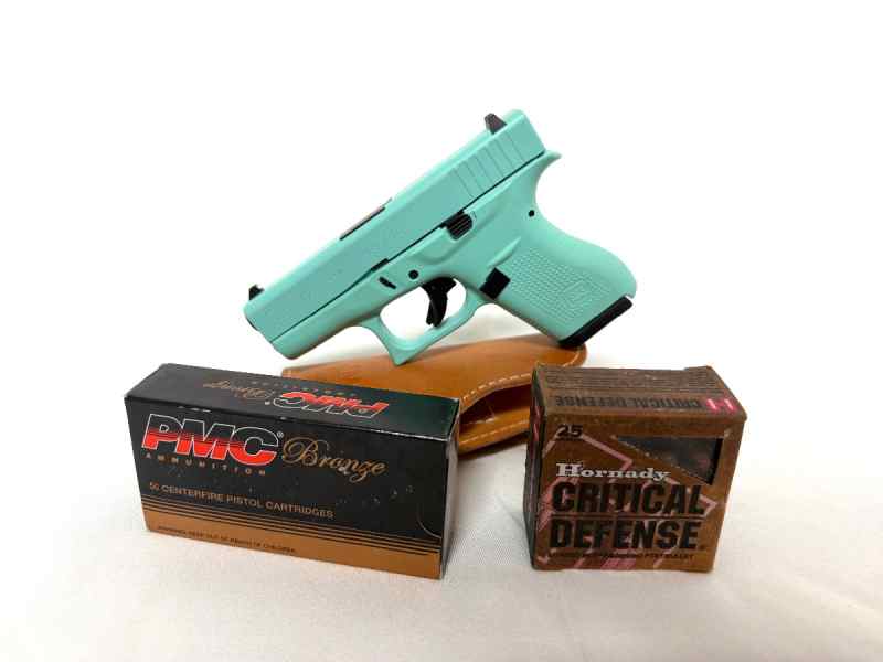 Glock 42 .380 ACP – Custom TEAL Finish + Extras