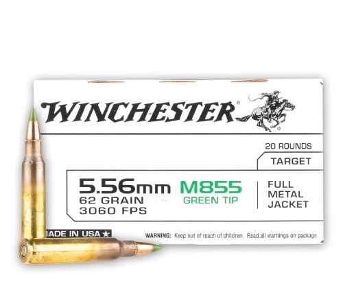 Brass 223, 5.56 M855 Green Tip, 7.62x39 AR AK Ammo