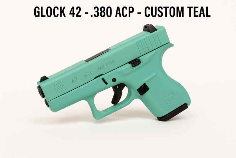 Glock 42 - .380 ACP - Custom Teal