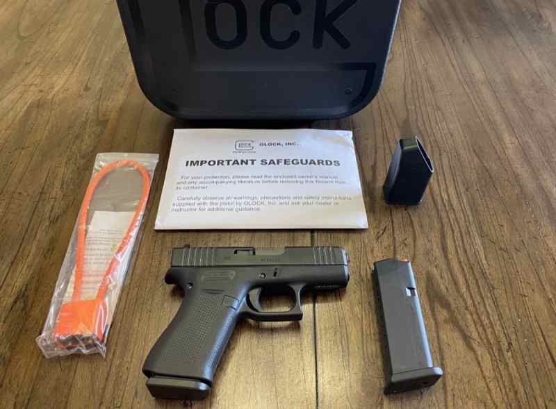 Glock 43X Black Subcompact 9mm Semi-Auto