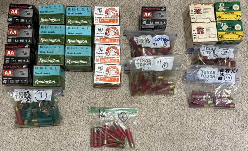 28 Gauge Ammo Shotshells (631 Rounds+extra) - $200