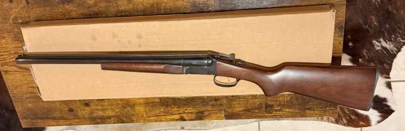 20 guage double barrel side by side coach gun