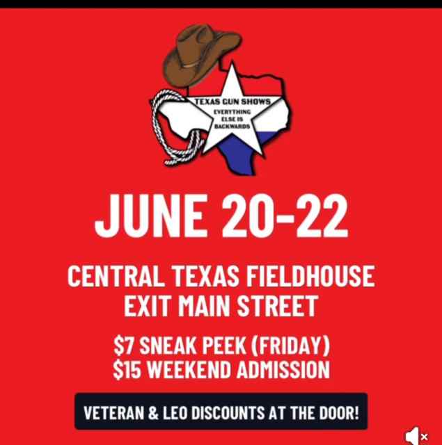 First Ever Buda Gun Show 6/21 &amp; 6/22