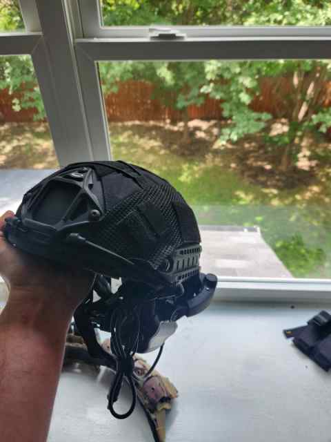 Lv 3a Ballistic Helmet w/ Electronic Ear Pro 