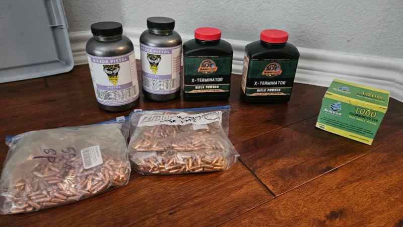 Ramshot Powder, Primer, FMJ/SP Projectiles