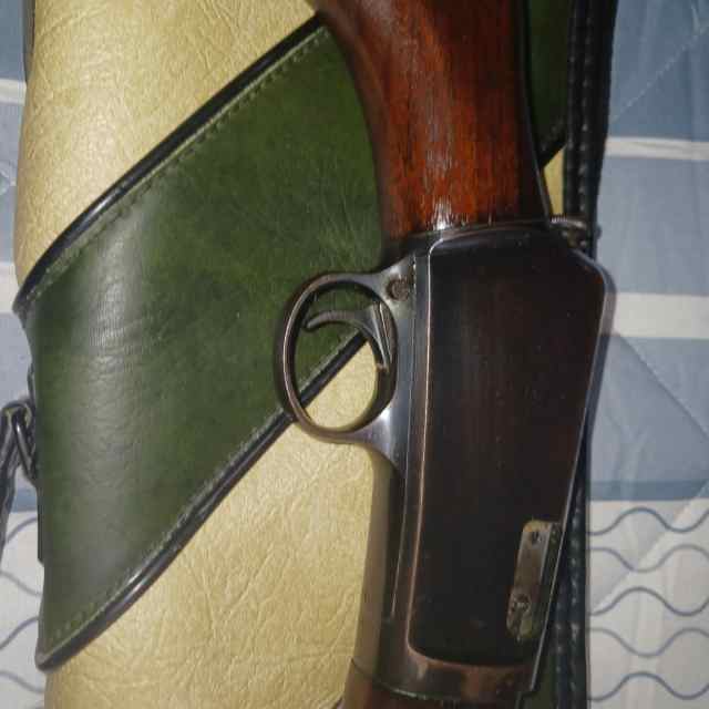 Three firearms:Winchester ,fox,ruger 