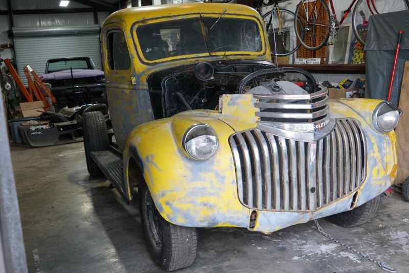 46 Chevy pu trade for guns