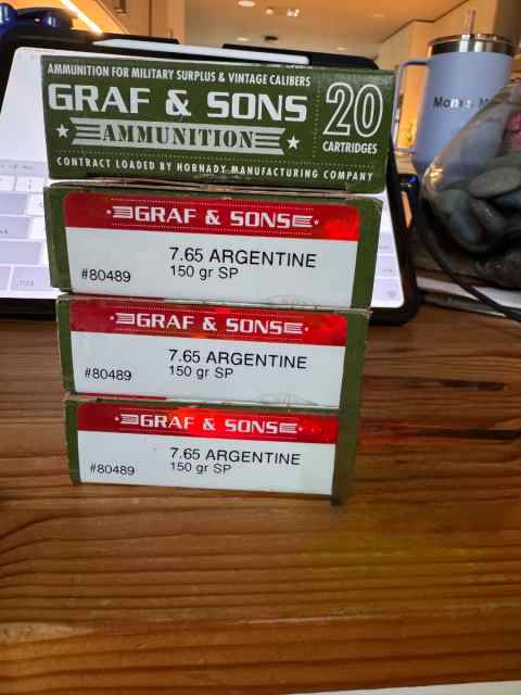 7.65 Argentine/.17 Hornet/.44 Cal Bullets