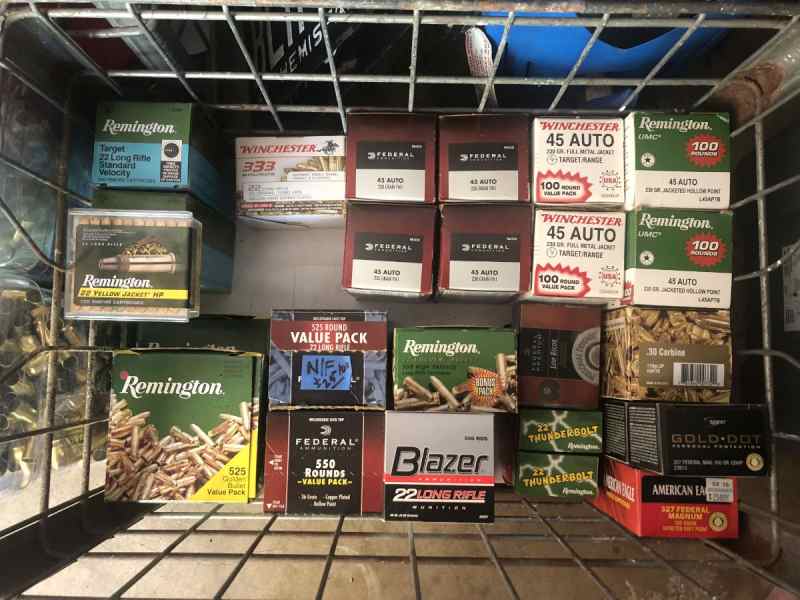 .45 &amp; .22 ammo, 9mm, .45 Brass