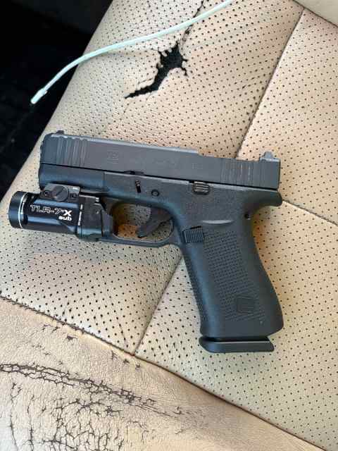 Glock 43x MOS Streamlight TLRSUB with holster 