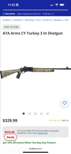 ATA ARMS CY 12gauge shotgun