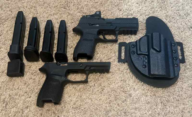 Sig P320C w/Romeo 1 and extras