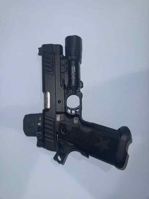 Ported Staccato P with Trijicon and surefire 