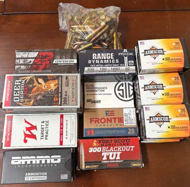 650 rounds 300 blk ammo