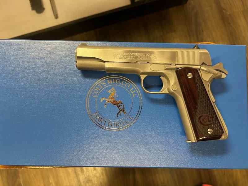 Colt Government 1911 Stainless .45ACP - Trades?