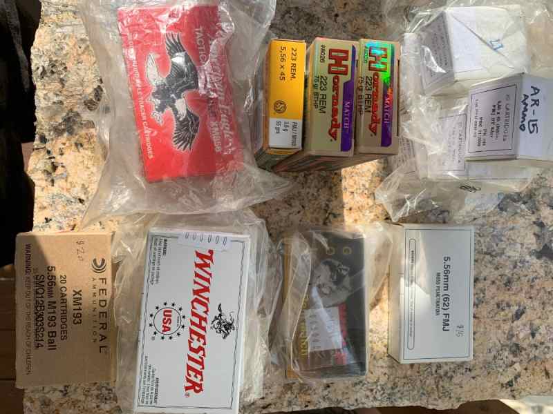 AR Ammo 223 Hornady, Winchester, American Eagle