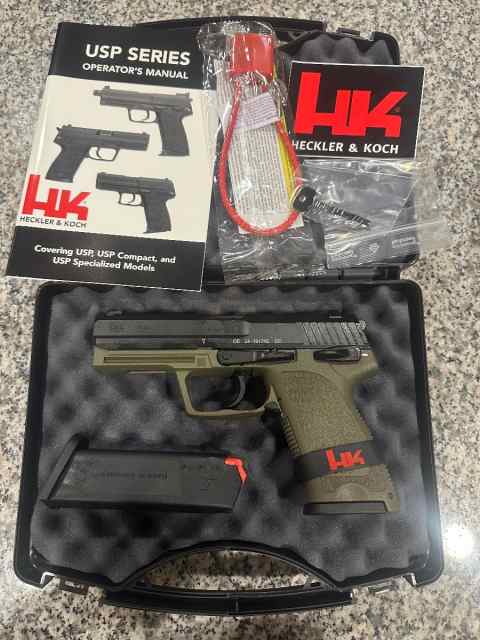 HK USP 9mm OD GREEN BRAND NEW