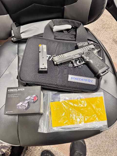 LNIB Staccato C 2011 W/ Optic, 2 Mags, and Bag
