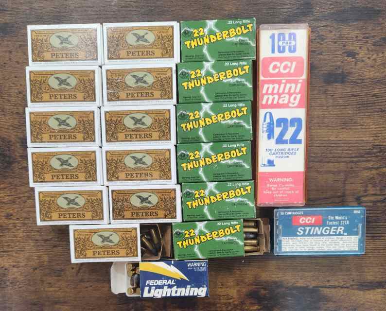 Vin 22lr Peters,Thunder Bolt,Lighting CCI MM&amp;Sting