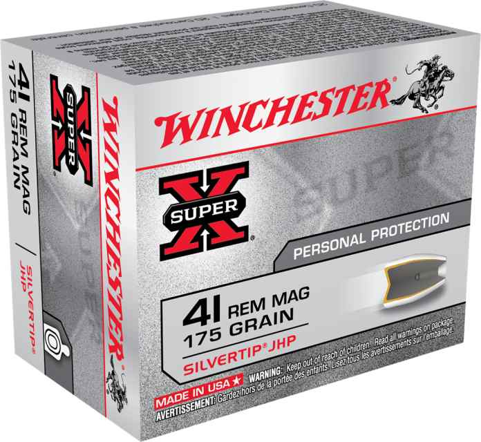 winchester super x 41. mag silvertip jhp ammo