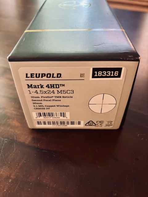 Leupold Mark 4HD 1-4.5x24 Mf5C3 ILLUM TMR #183316