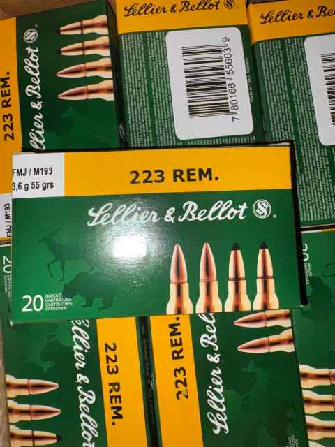 1000 rnds Lellier&amp;Bellot 55grn FMJ 223